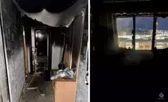 Гирлянда на новогодней ёлке спалила квартиру многодетной семьи в Магадане.webp